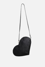 Geantă Inimă AMOUR Neagră - imagine 5