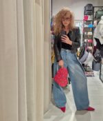 Geantă Inimă AMOUR Neagră - imagine 3